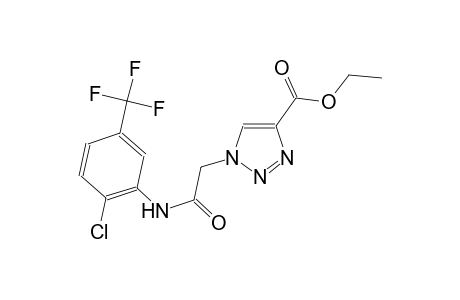 ethyl 1-{2-[2-chloro-5-(trifluoromethyl)anilino]-2-oxoethyl}-1H-1,2,3-triazole-4-carboxylate