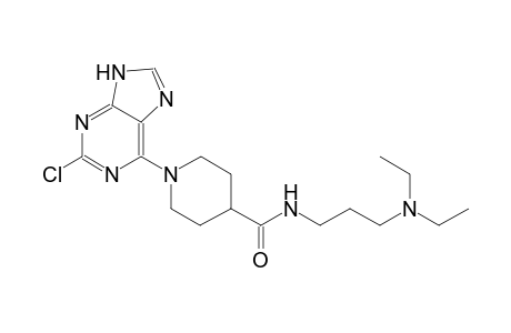 4-piperidinecarboxamide, 1-(2-chloro-9H-purin-6-yl)-N-[3-(diethylamino)propyl]-
