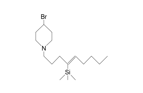 4-Bromo-1-([Z]-4-trimethylsilyl-4-nonenyl)-piperidine