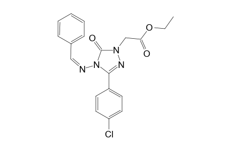 ETHYL-[3-(4-CHLOROPHENYL)-5-OXO-4-[(PHENYLMETHYLENE)-AMINO]-4,5-DIHYDRO-1H-1,2,4-TRIAZOL-1-YL]-ACETATE