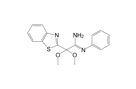 N-Phenyl-benzothiazole-2-.alpha.,.alpha.-dimethoxyacetamidine