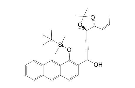 (4R,5R,Z)-4-[3-[1-(tert-Butyldimethylsilyloxy)-2-anthryl]-3-hydroxy-1-propynyl]-5-(1-propenyl)-2,2,4-trimethyl-1,3-dioxolane