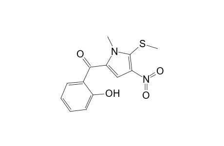 5-(2'-Hydroxybenzoyl)-1-methyl-2-methylthio-3-nitropyrrole