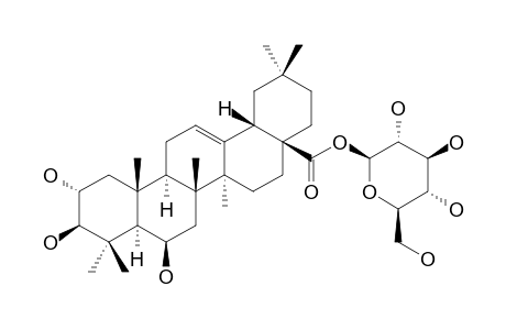 28-BETA-D-GLUCOPYRANOSYL-6-BETA-HYDROXY-MASLINATE;BETA-D-GLUCOPYRANOSYL-2-ALPHA,3-BETA,6-BETA-TRIHYDROXY-OLEAN-12-EN-28-ATE