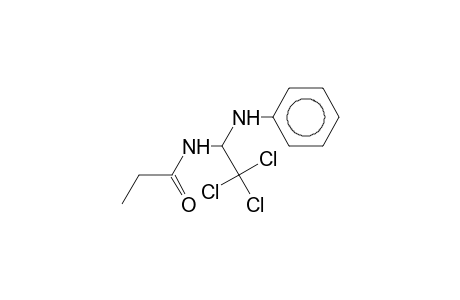 1-propanoylamido-1-phenylamino-2,2,2-trichloroethane