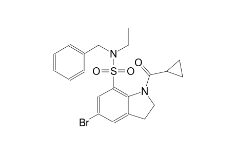 1H-indole-7-sulfonamide, 5-bromo-1-(cyclopropylcarbonyl)-N-ethyl-2,3-dihydro-N-(phenylmethyl)-