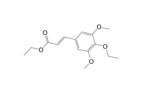2-Propenoic acid, 3-(4-ethoxy-3,5-dimethoxyphenyl)-, ethyl ester