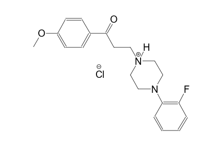 piperazinium, 1-(2-fluorophenyl)-4-[3-(4-methoxyphenyl)-3-oxopropyl]-, chloride