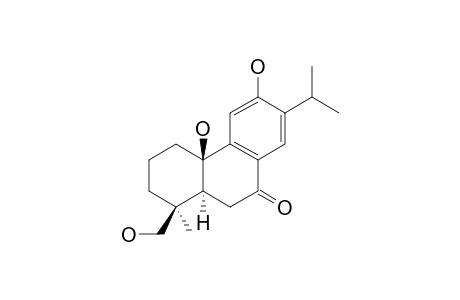 (-)-(4-S,5-S,10-R)-10,12,18-TRIHYDROXY-7-OXO-20-NORABIETA-8,11,13-TRIENE