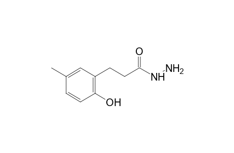 2-hydrxoxy-5-methylhydrocinnamic acid, hydrazide