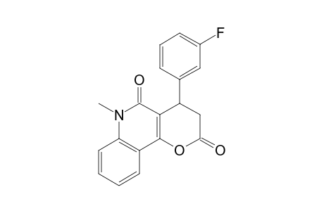 2H-Pyrano[3,2-c]quinoline-2,5(3H)-dione, 4-(3-fluorophenyl)-4,6-dihydro-6-methyl-