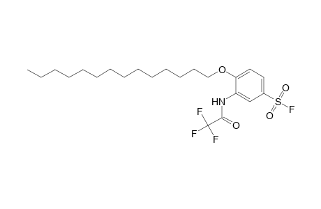 Benzenesulfonyl fluoride, 4-(tetradecyloxy)-3-[(2,2,2-trifluoroacetyl)amino]-