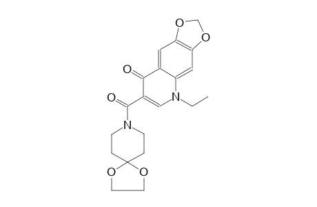 [1,3]dioxolo[4,5-g]quinolin-8(5H)-one, 7-(1,4-dioxa-8-azaspiro[4.5]dec-8-ylcarbonyl)-5-ethyl-