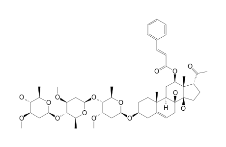 IKEMAGENIN-3-O-BETA-D-OLEANDROPYRANOSYL-(1->4)-BETA-D-OLEANDROPYRANOSYL-(1->4)-BETA-D-CYMAROPYRANOSIDE