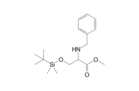 2-(benzylamino)-3-[tert-butyl(dimethyl)silyl]oxy-propionic acid methyl ester