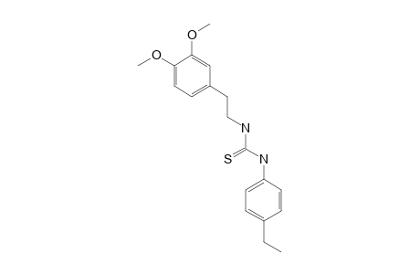 1-(3,4-DIMETHOXYPHENETHYL)-3-(p-ETHYLPHENYL)-2-THIOUREA