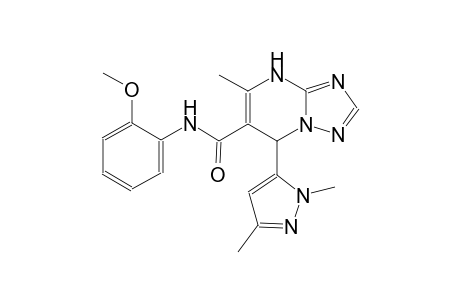 7-(1,3-dimethyl-1H-pyrazol-5-yl)-N-(2-methoxyphenyl)-5-methyl-4,7-dihydro[1,2,4]triazolo[1,5-a]pyrimidine-6-carboxamide