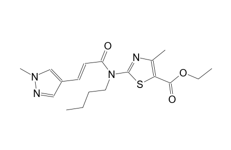 ethyl 2-{butyl[(2E)-3-(1-methyl-1H-pyrazol-4-yl)-2-propenoyl]amino}-4-methyl-1,3-thiazole-5-carboxylate