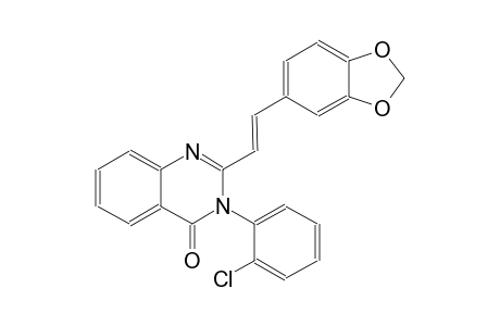 2-[(E)-2-(1,3-benzodioxol-5-yl)ethenyl]-3-(2-chlorophenyl)-4(3H)-quinazolinone