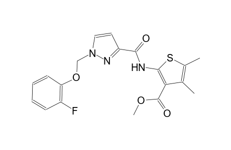 methyl 2-[({1-[(2-fluorophenoxy)methyl]-1H-pyrazol-3-yl}carbonyl)amino]-4,5-dimethyl-3-thiophenecarboxylate