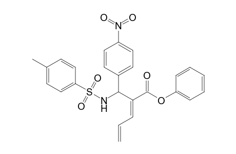 (E)-2-[(4-Nitrophenyl)(toluene-4-sulfonylamino)methyl]penta-2,4-dienoic acid phenyl ester