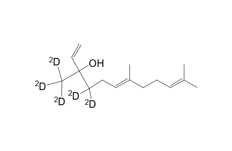 1,6,10-Dodecatrien-4,4-D2-3-ol, 7,11-dimethyl-3-(methyl-D3)-, (E)-(.+-.)-