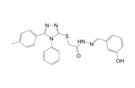 acetic acid, [[5-(4-methylphenyl)-4-phenyl-4H-1,2,4-triazol-3-yl]thio]-, 2-[(E)-(3-hydroxyphenyl)methylidene]hydrazide