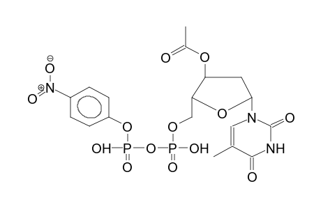 3'-O-ACETYLDEOXYTHYMIDINE-5'-(4-NITROPHENYL)PYROPHOSPHATE