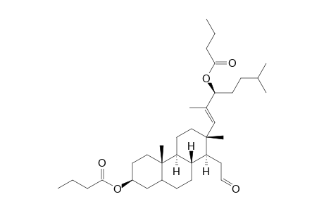 (E,22R)-3.beta.,22-Dibutyryloxy-16,17-secocholest-17(20)-ene-16-carboxaldehyde