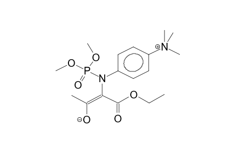 3-ETHOXYCARBONYL-3-(4-TRIMETHYLAMMONIOPHENYL-DIMETHOXYPHOSPHORYLAMINO)ACETONATE