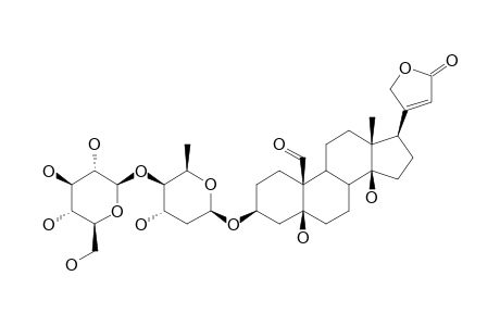 OLITORISIDE;STROPHANTHIDIN-3-O-BETA-D-GLUCOPYRANOSYL-(1->4)-O-BETA-D-BOIVINOPYRANOSIDE