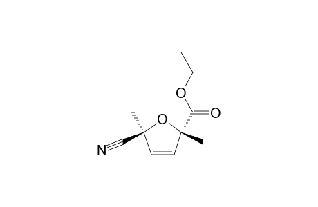 2-Furancarboxylic acid, 5-cyano-2,5-dihydro-2,5-dimethyl-, ethyl ester, cis-
