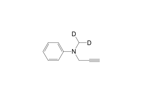 Aniline, N-methyl-D2-N-2-propynyl-