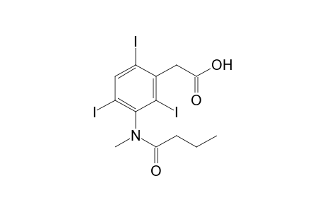 [3-(N-methylbutyramido)-2,4,6-triiodophenyl]acetic acid