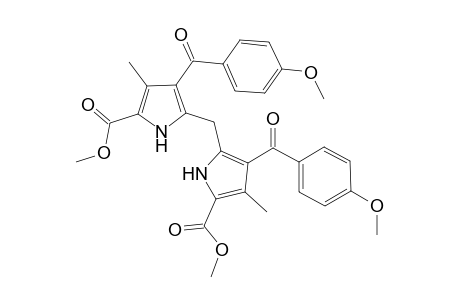 Dimethyl 3,3'-dimethyl-4,4'-bis[(p-methoxybenzoyl)-pyrrolyl]methane-2,2'-dicarboxylate