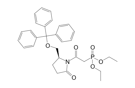 (5S)-1-(2-diethoxyphosphoryl-1-oxoethyl)-5-[(triphenylmethyl)oxymethyl]-2-pyrrolidinone
