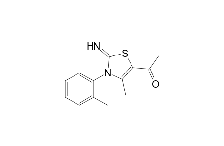 5-Acetyl-4-methyl-2-imino-3-(o-methylphenyl)-2,3-dihydrothiazole
