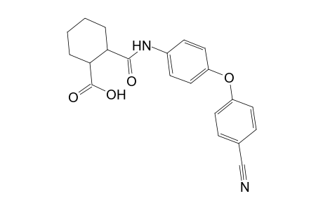 Cyclohexanecarboxylic acid, 2-[[[4-(4-cyanophenoxy)phenyl]amino]carbonyl]-