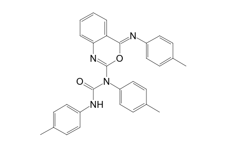 2-[N-(p-Tolyl)-N-(p-tolylaminocarbonyl)-amino]-4H-3,1-benzoxazine-4-(4-methylphenyl)imine