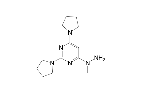 4-(1'-Methylhydrazino)-2,6-bis((1"-pyrrolidinyl)-pyrimidine