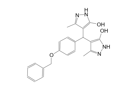 4-[[4-(benzyloxy)phenyl](5-hydroxy-3-methyl-1H-pyrazol-4-yl)methyl]-3-methyl-1H-pyrazol-5-ol