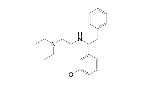 N,N-diethyl-N'-[1-(m-methoxyphenyl)-2-phenylethyl]ethylenediamine
