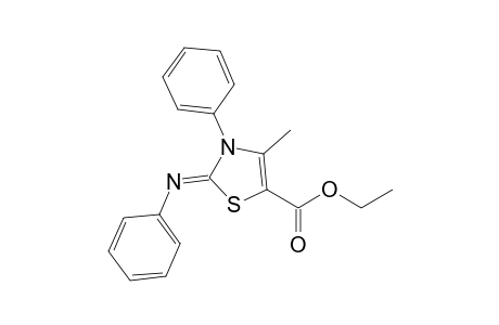 Ethyl (2Z)-4-methyl-3-phenyl-2-(phenylimino)-2,3-dihydro-1,3-thiazole-5-carboxylate