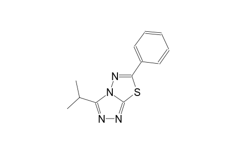 [1,2,4]triazolo[3,4-b][1,3,4]thiadiazole, 3-(1-methylethyl)-6-phenyl-