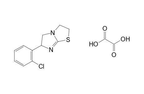 6-(o-chlorophenyl)-2,3,5,6-tetrahydroimidazo[2,1-b]thiazole, oxalate