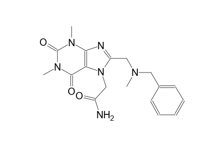2-(8-{[benzyl(methyl)amino]methyl}-1,3-dimethyl-2,6-dioxo-1,2,3,6-tetrahydro-7H-purin-7-yl)acetamide