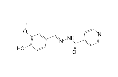 4-Pyridinecarboxylic acid, ((4-hydroxy-3-methoxyphenyl)methylene)hydrazide