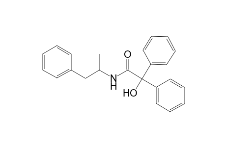 2-Hydroxy-N-(1-methyl-2-phenyl-ethyl)-2,2-diphenyl-acetamide