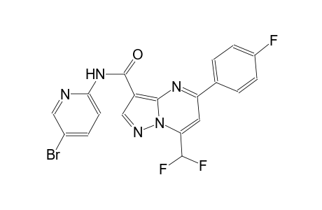 N-(5-bromo-2-pyridinyl)-7-(difluoromethyl)-5-(4-fluorophenyl)pyrazolo[1,5-a]pyrimidine-3-carboxamide