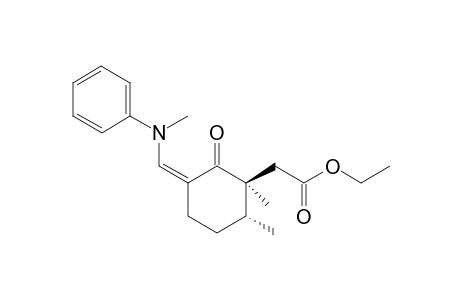 Ethyl 2-{[1',6'-dimethyl-3'-[(N-methylphenylamino)methylene]-2'-oxocyclohexyl}-acetate